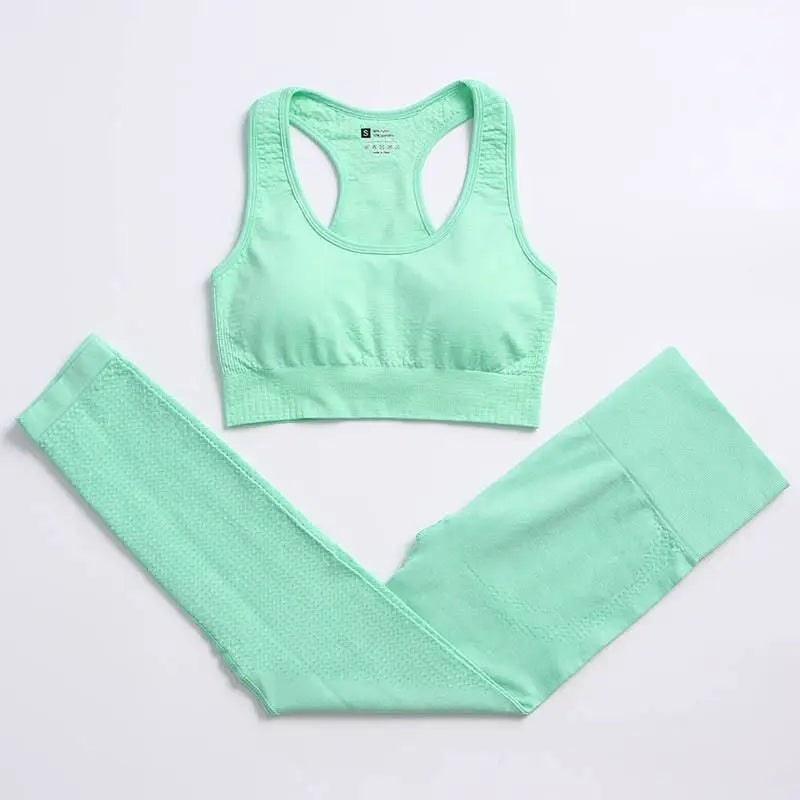 Conjunto de yoga de mujer, top y leggings