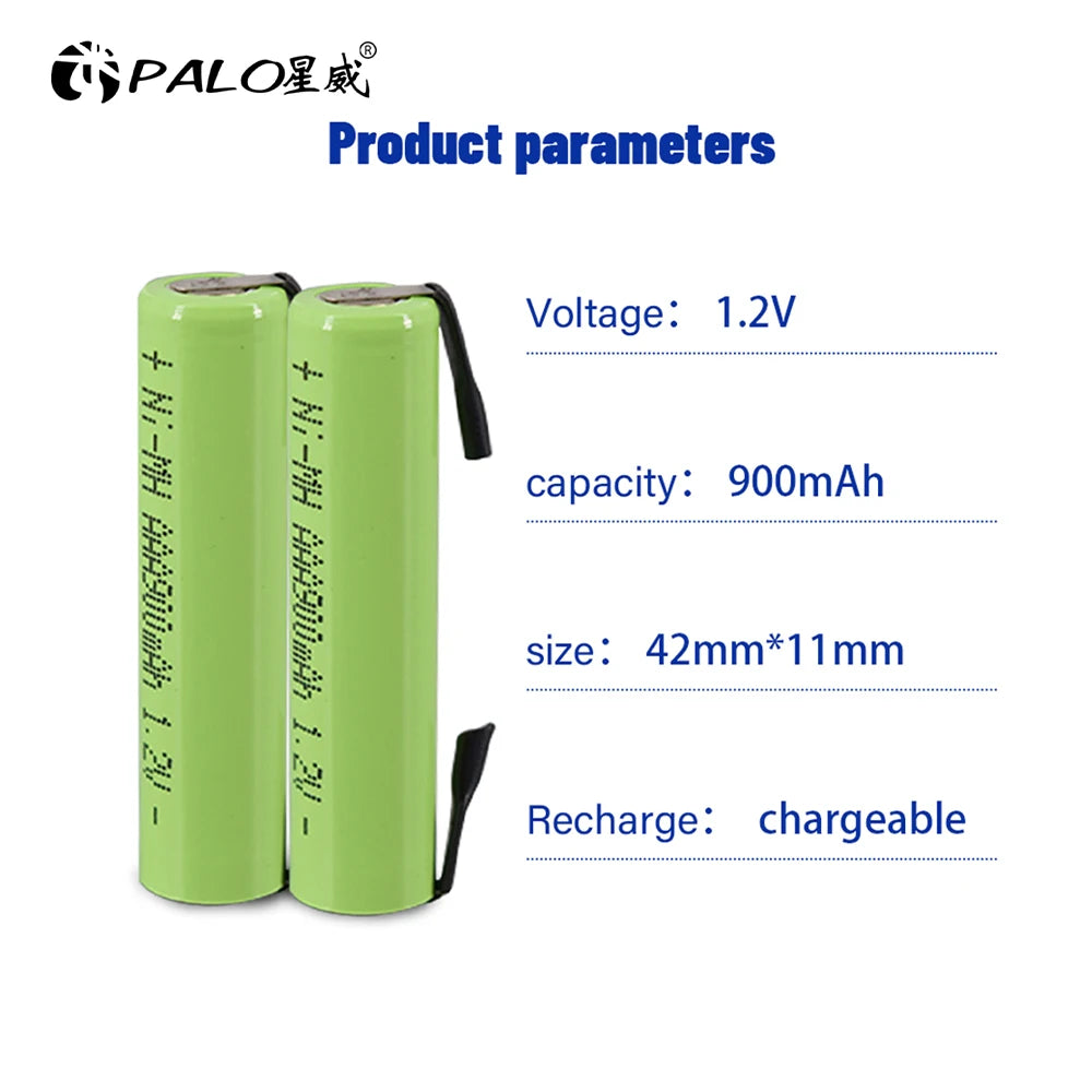 100% Original AAA Rechargeable Battery 1.2V 900mah Ni-MH AAA Batteries for Remote Control Electronic toys LED light Shaver Radio