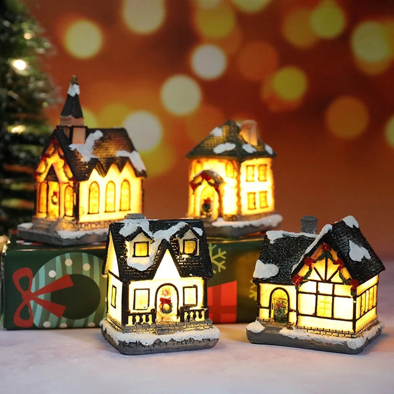 Decoraciones de luces navideñas para el hogar, adornos infantiles, regalo de Navidad y Año Nuevo 2025, decoración de dormitorio, luz nocturna con pilas