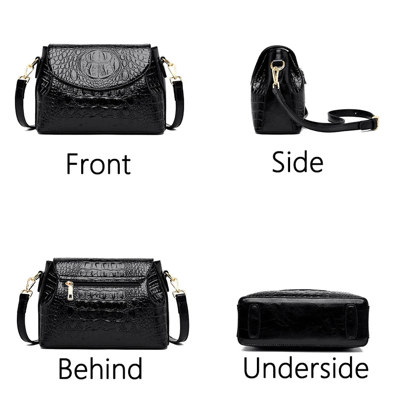 Luxury Brand Handbags For Women 2026 Sac A Main Ladies Crocodile Pattern Leather Crossbody Bags Designer New Shoulder Bag Bolsos