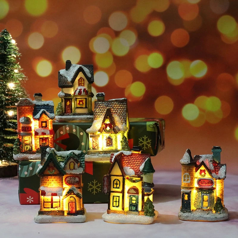 Decoraciones de luces navideñas para el hogar, adornos infantiles, regalo de Navidad y Año Nuevo 2025, decoración de dormitorio, luz nocturna con pilas