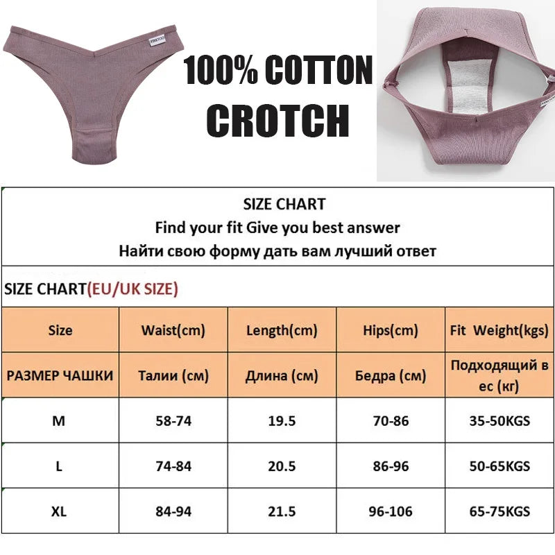 5PCS/Set Cotton Lingerie Panties Sexy Underwear Women Briefs Tangas Female Underpants Pantys Thong Panties Bikini Solid 13 Color