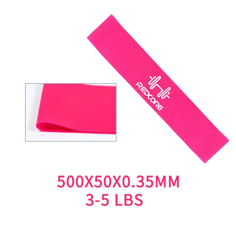 Natural Latex Mini Loop Resistance Bands for Yoga and Fitness