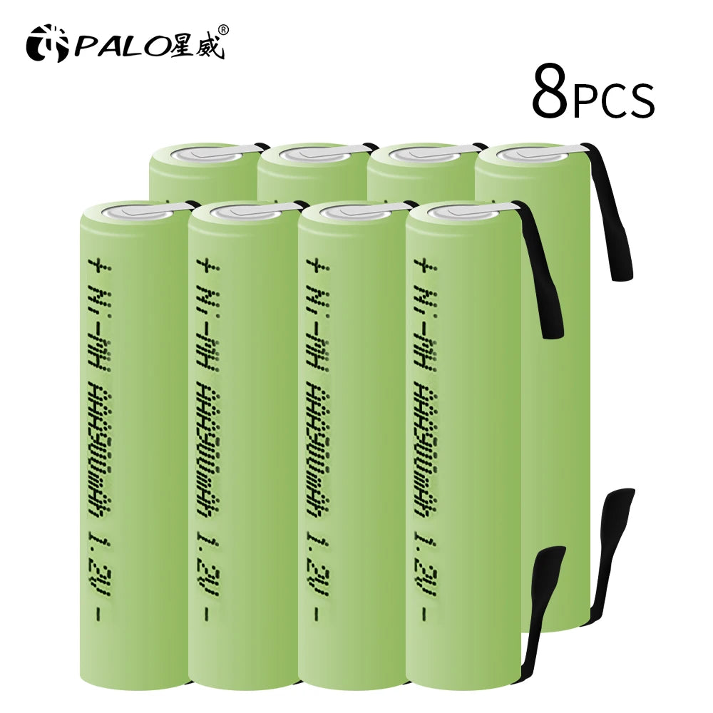 100% Original AAA wiederaufladbare Batterie 1,2 V 900 mAh Ni-MH-AAA-Batterien für Fernbedienung, elektronisches Spielzeug, LED-Lampe, Rasierer, Radio