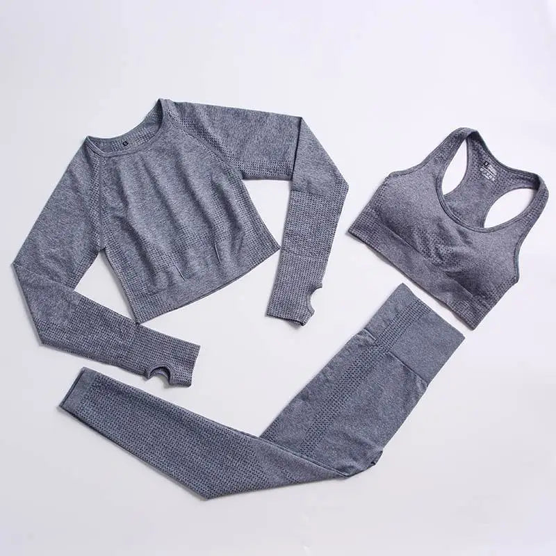Conjunto de yoga de mujer, top y leggings