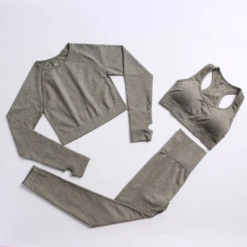 Conjunto de yoga de mujer, top y leggings