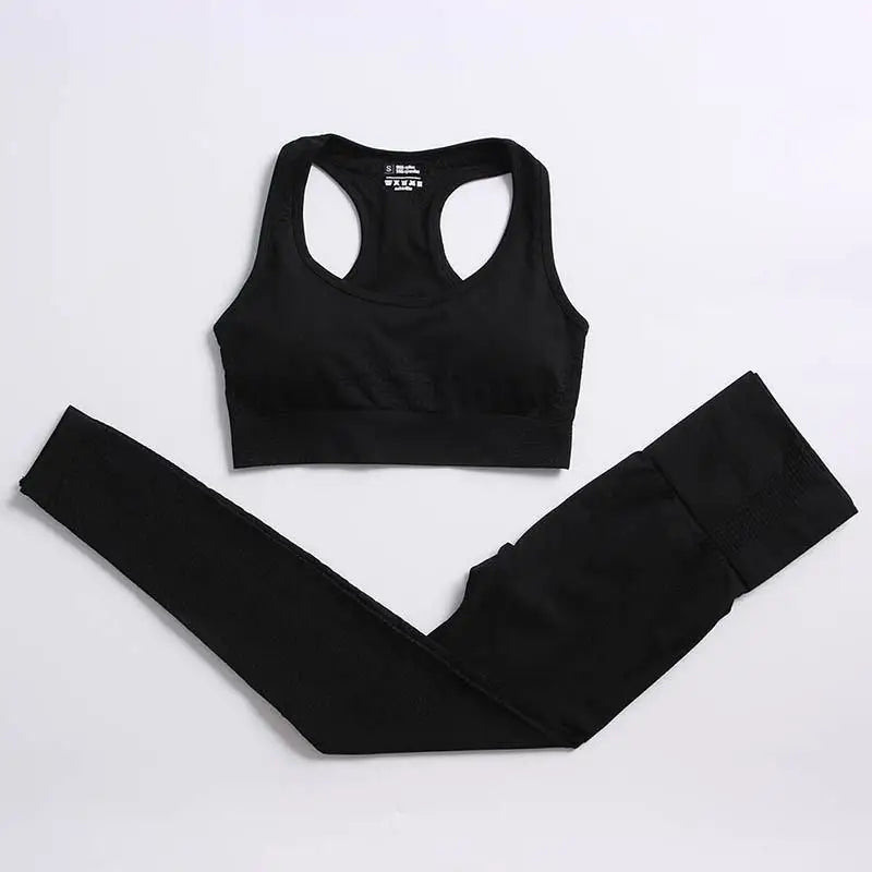 Conjunto de yoga de mujer, top y leggings