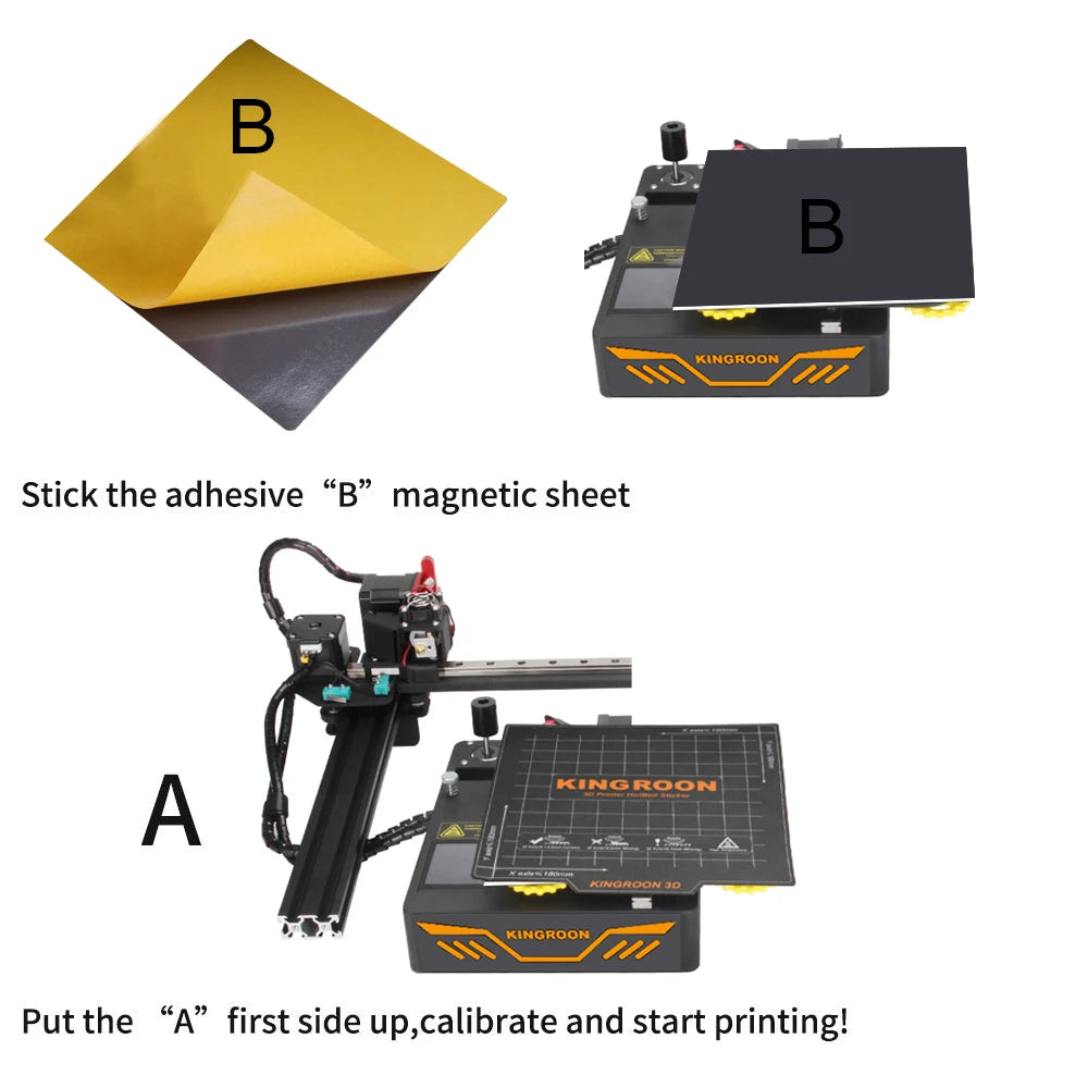 Placa magnética de cama caliente para impresora 3D, adhesivo de cama flexible, plataforma de impresión 3D de 235*235 mm y 310*310 mm para Ender 3 pro, Ender 5 y KP3S