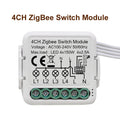 GIRIER Tuya ZigBee 3.0 Light Switch Module, Smart DIY Breaker 1 2 3 4 Gang Supports 2 Way Control, Works with Alexa Google Home
