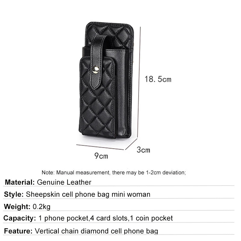 2023 Luxury Brand Handbag Lady Caviar Bag Designer Purse Women Top Quality Sheepskin Crossbody Bag Shoulder Bags Cellphone Pouch
