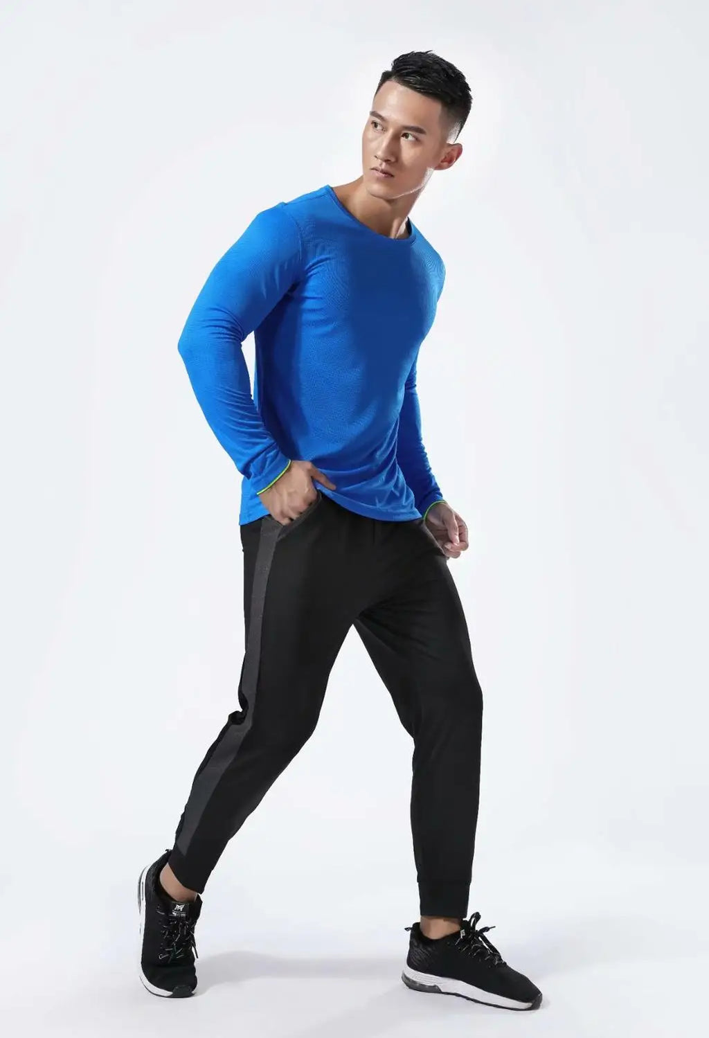 Maglia sportiva uomo a maniche lunghe