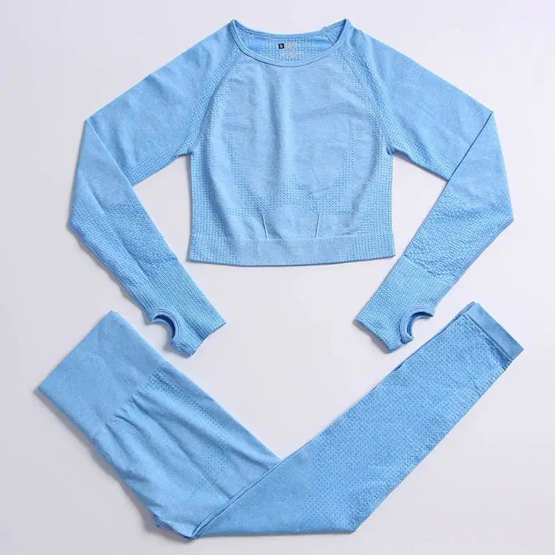 Conjunto de yoga de mujer, top y leggings