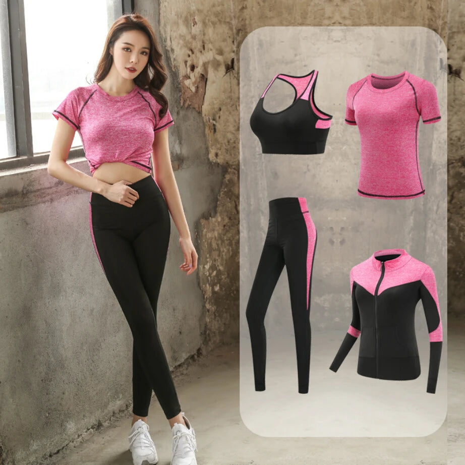 Conjunto de yoga de mujer, top y leggings