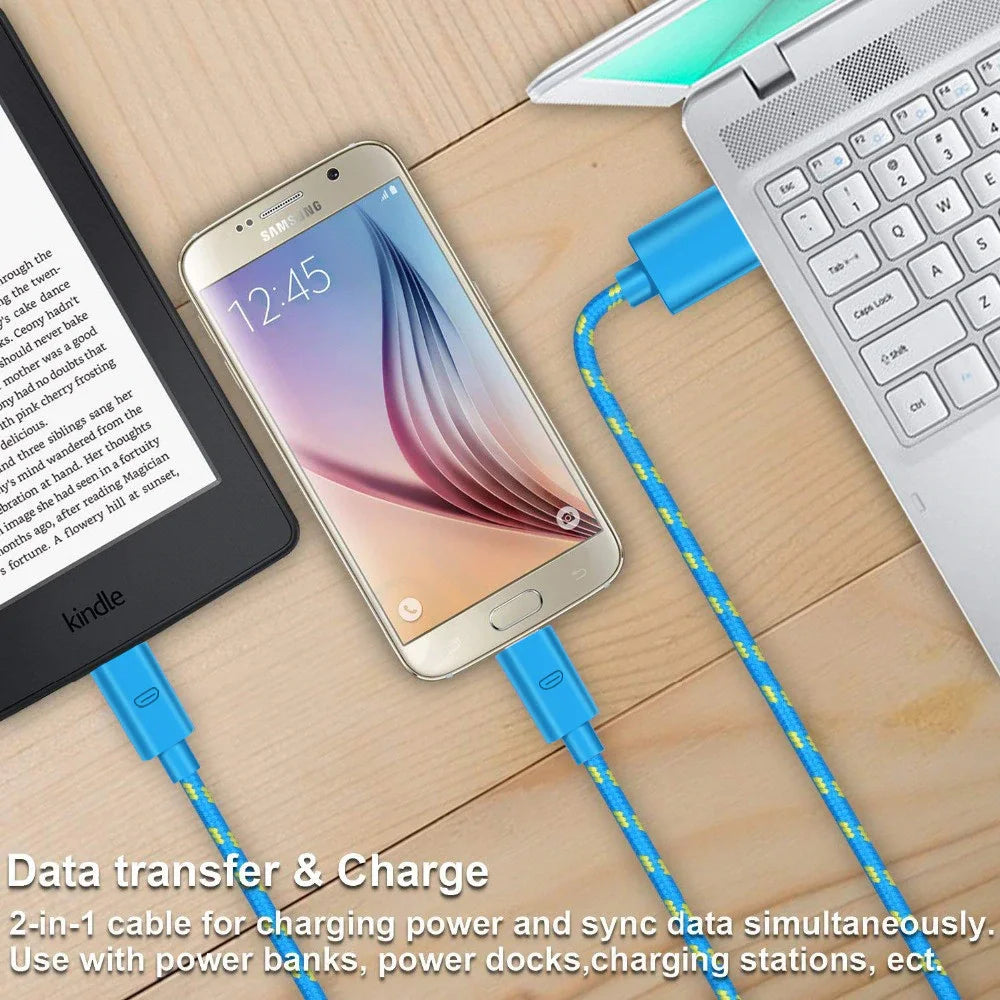 OLAF Nylon Braided USB Type C Cable 1M 2M 3M Data Sync Fast Charging USB C Cable For Samsung S9 S10 Xiaomi mi9 mi8 Huawei Type-c