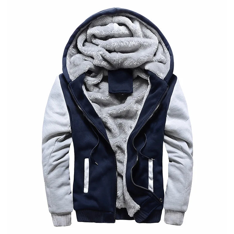 Herrenjacke Camouflage Dicke Winterjacken für Herren Fleece Langarm Mantel Herren Casual Hoodies Streetwear Herrenmäntel