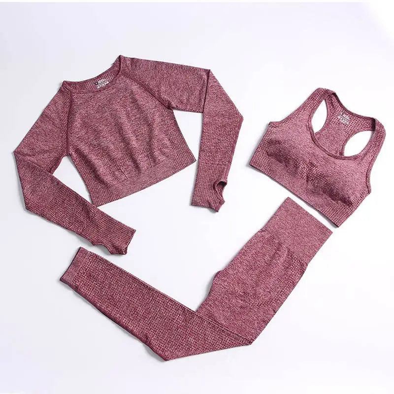 Conjunto de yoga de mujer, top y leggings