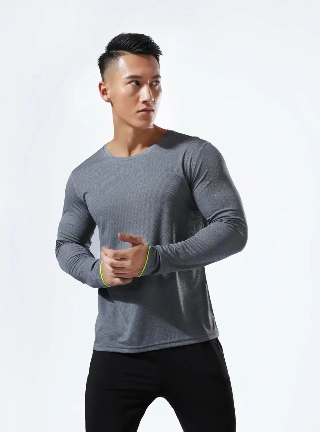 Maglia sportiva uomo a maniche lunghe