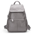 Zency Stylish White Black Genuine Leather Women Backpack A++ Quality Anti-theft Large Capacity Knapsack Travel Designer Rucksack