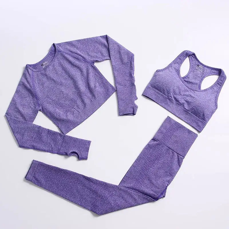 Conjunto de yoga de mujer, top y leggings