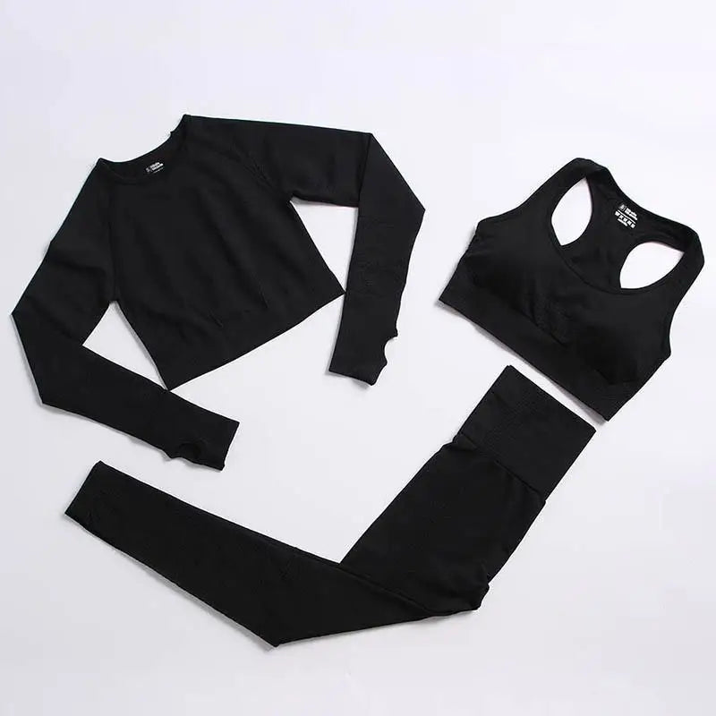 Conjunto de yoga de mujer, top y leggings