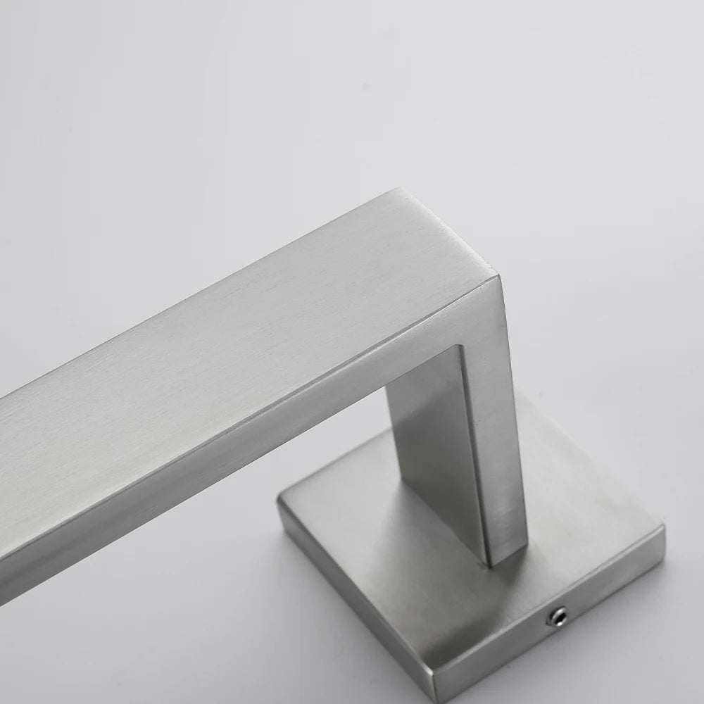 Set de accesorios de baño herrajes decoración soporte para papel higiénico colgador gancho toallero barra oro cepillado estante de pared de acero inoxidable
