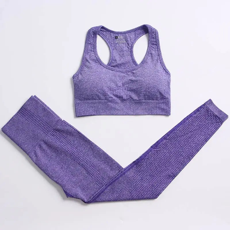 Conjunto de yoga de mujer, top y leggings
