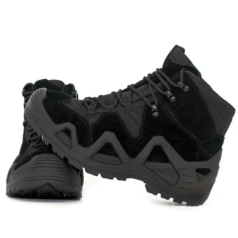 Men's Military Army Fans Combat Tactical Desert Boots Outdoor Swat Hunting Hiking Climbing Training Waterproof Sports Male Shoes