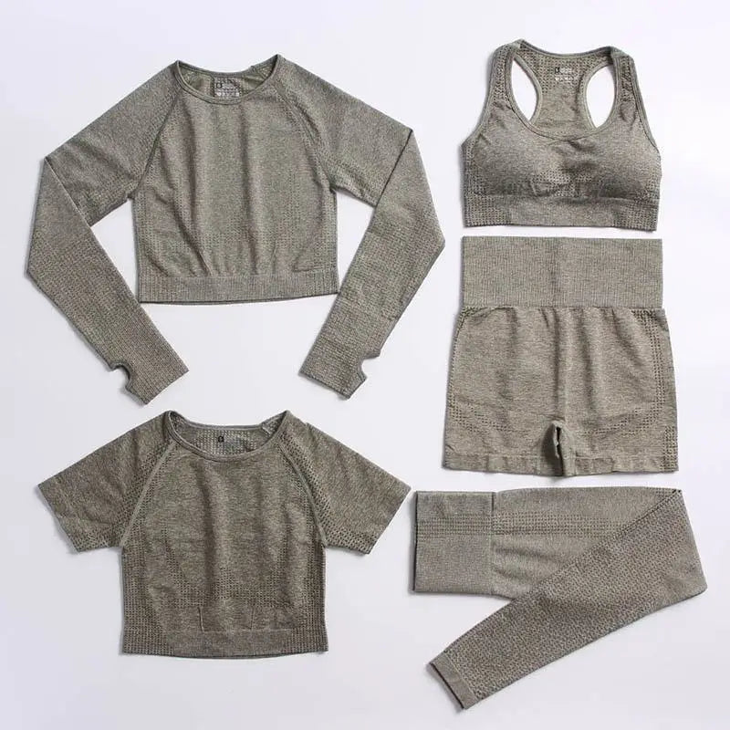 Conjunto de yoga de mujer, top y leggings
