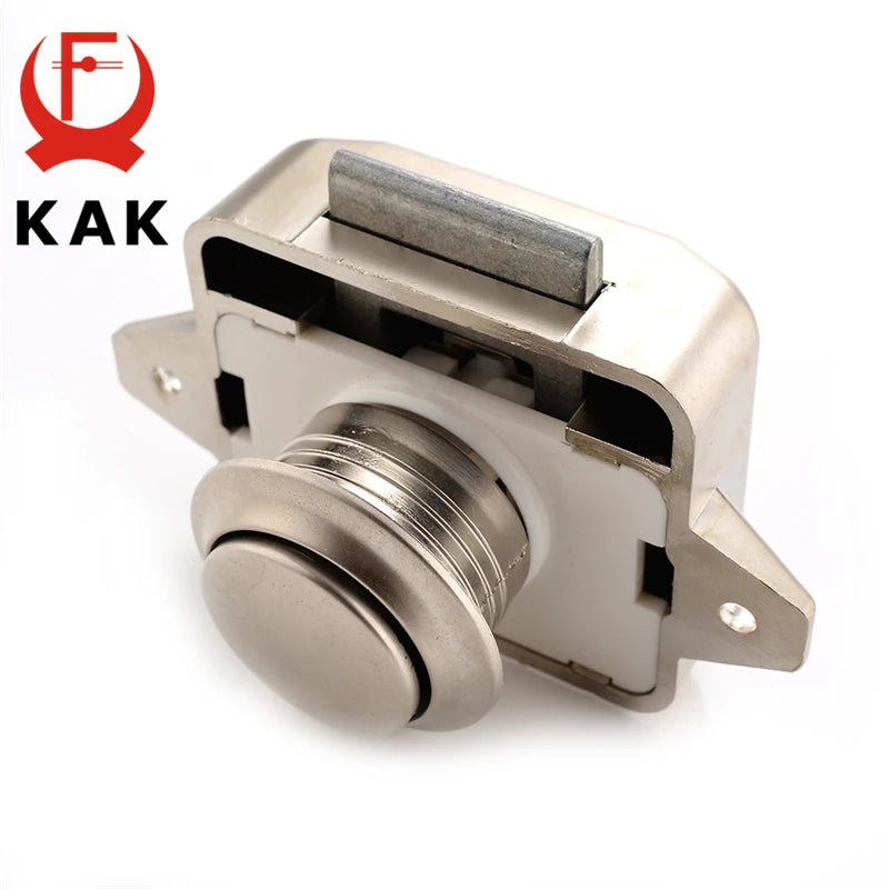 20 Packs KAK Camper Car Lock 20mm Push Lock for RV Yacht Furniture Door Hardware Cabinet Drawer Locks Handles Safety Kids Lock
