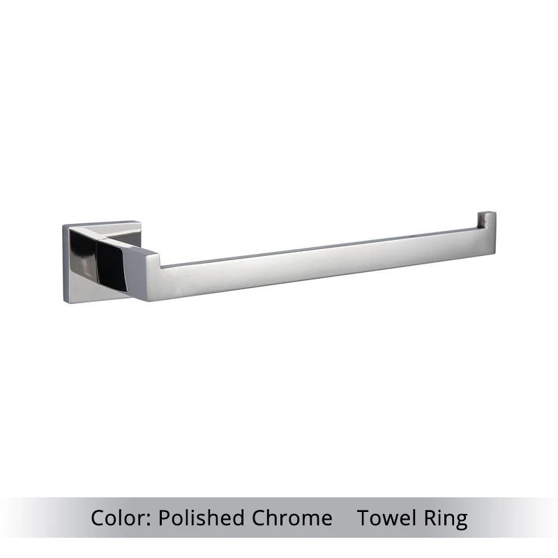 Set de accesorios de baño herrajes decoración soporte para papel higiénico colgador gancho toallero barra oro cepillado estante de pared de acero inoxidable