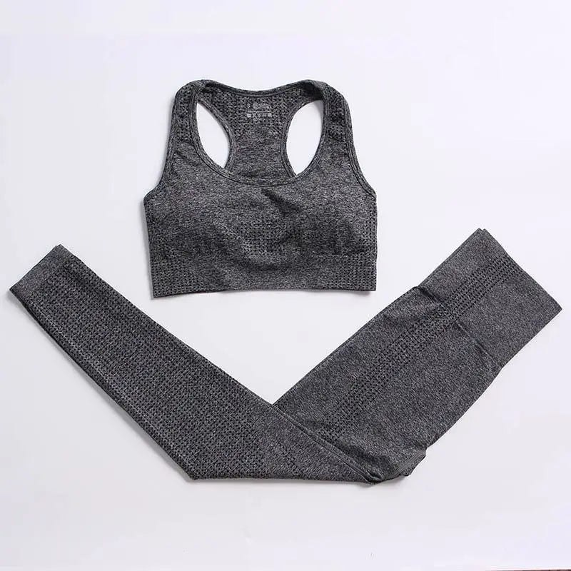 Conjunto de yoga de mujer, top y leggings