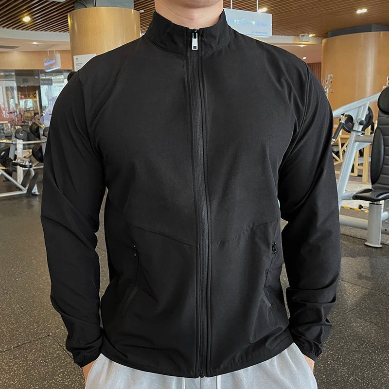 Giacca sportiva uomo con collo alto