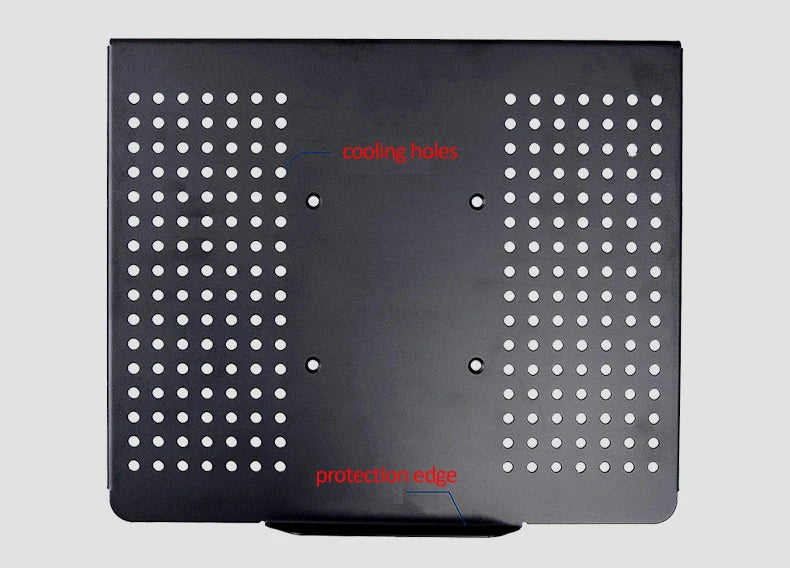 DL-LP7 Laptop-Halterung aus Stahl für Notebooks bis 15,6 Zoll, Universal-Laptop-Ablage mit VESA-100×100-Halterung, schwarz