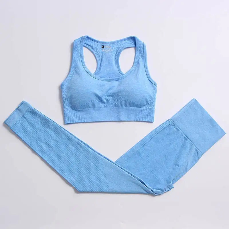 Conjunto de yoga de mujer, top y leggings