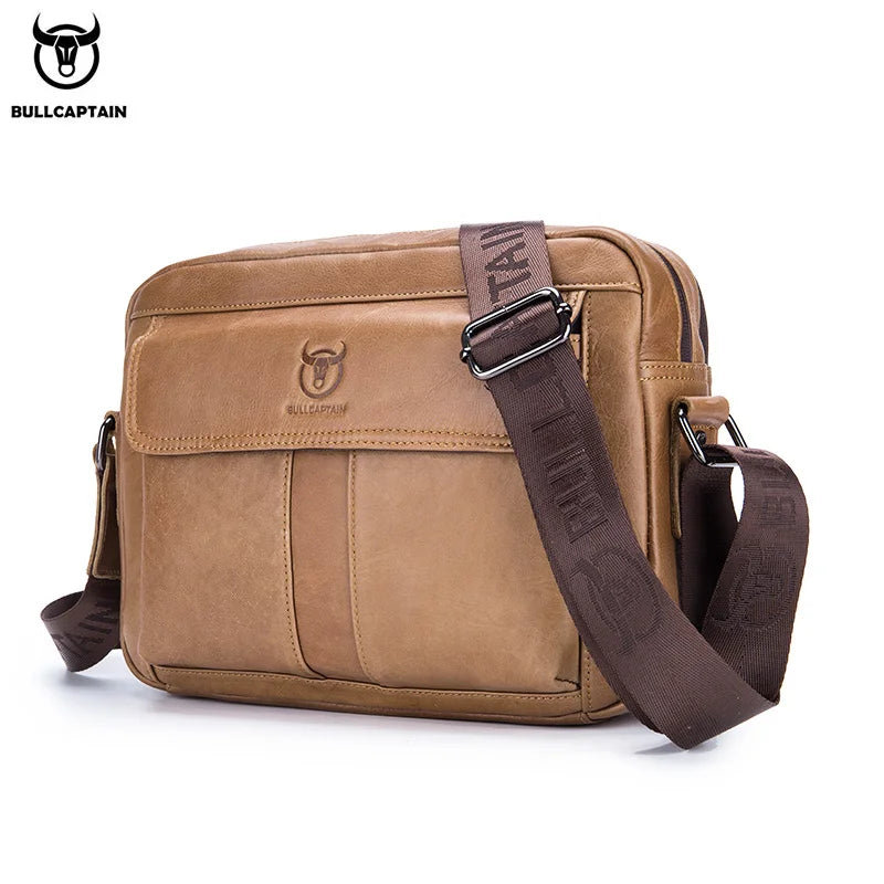 BULLCAPTAIN Genuine Leather Crossbody Bag