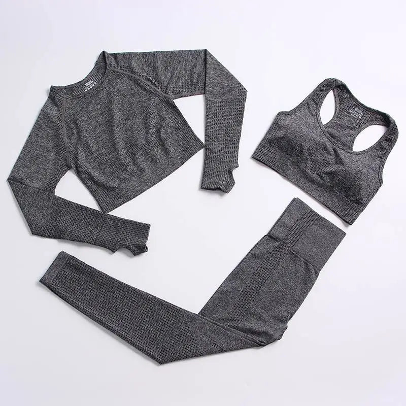 Conjunto de yoga de mujer, top y leggings