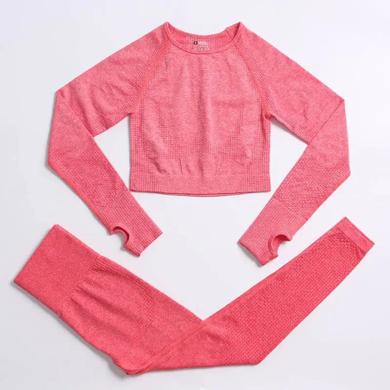 Conjunto de yoga de mujer, top y leggings