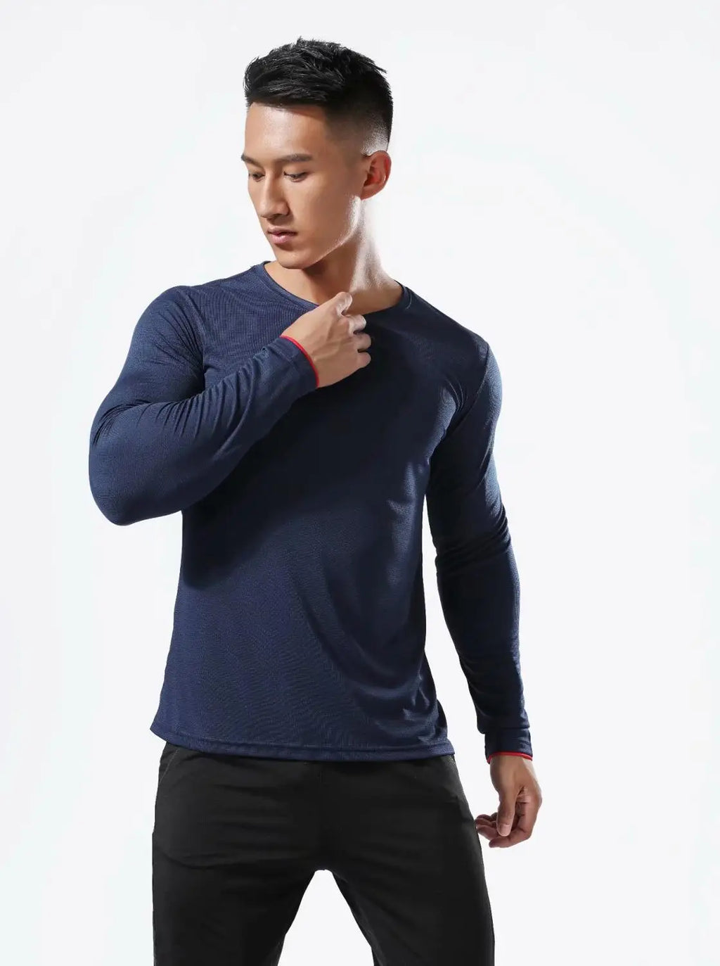 Maglia sportiva uomo a maniche lunghe