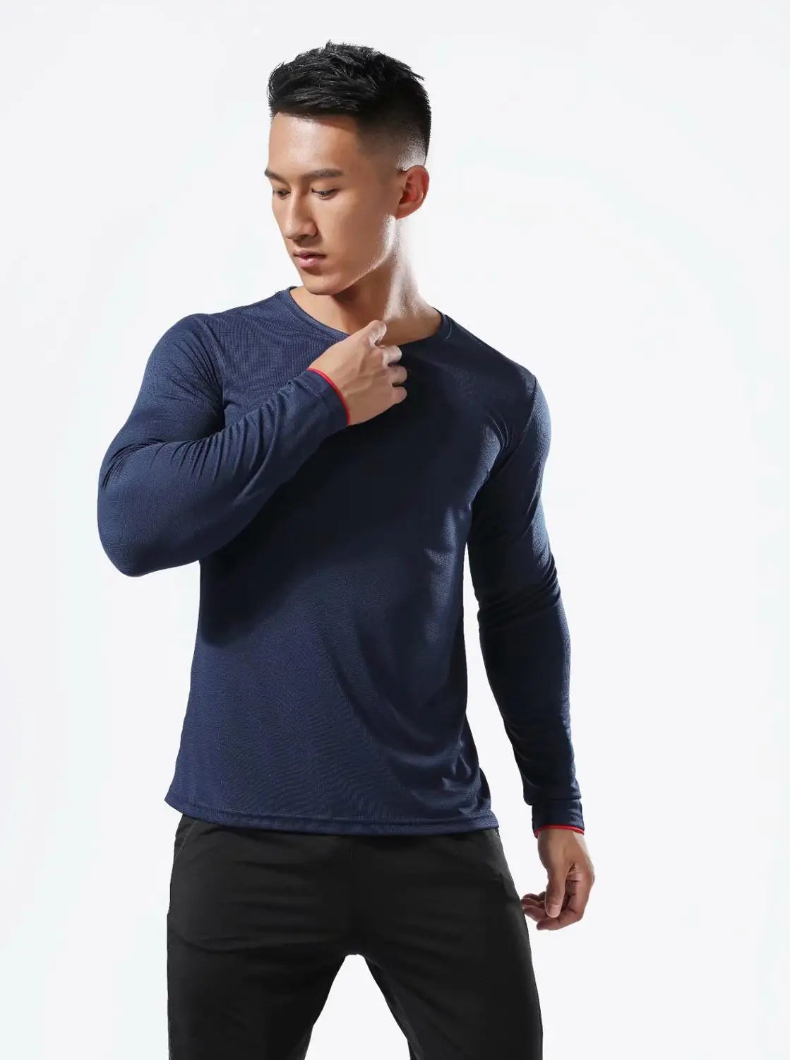 Maglia sportiva uomo a maniche lunghe