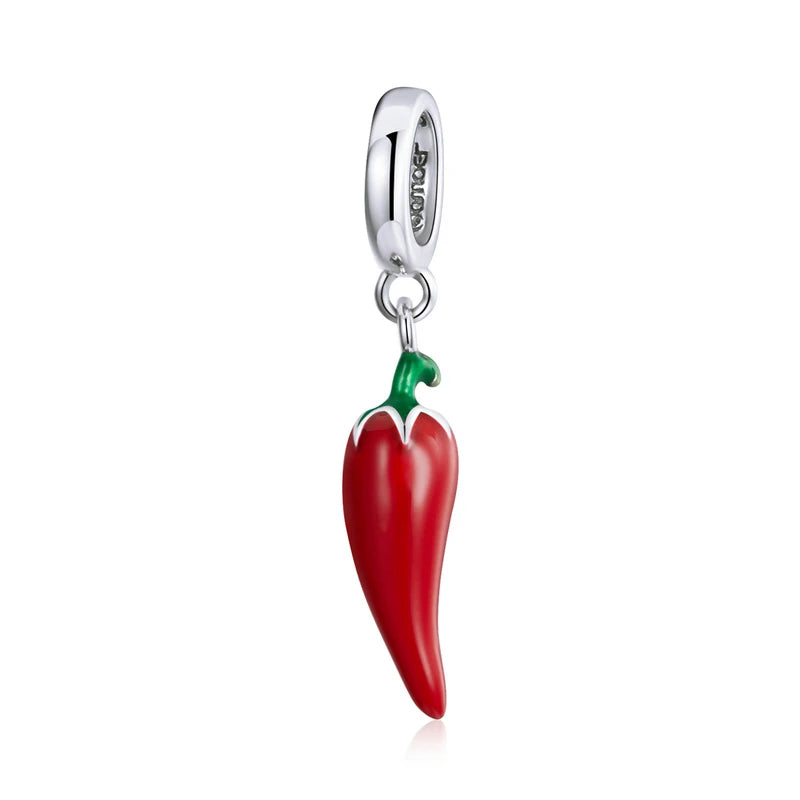Ciondolo con motivo a peperoncino