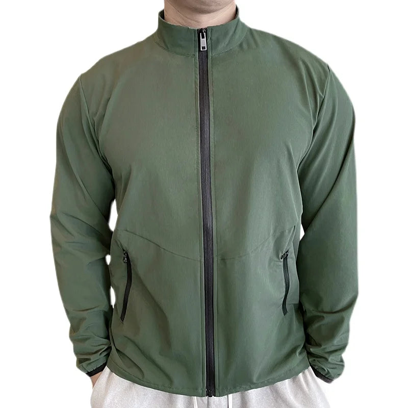 Giacca sportiva uomo con collo alto