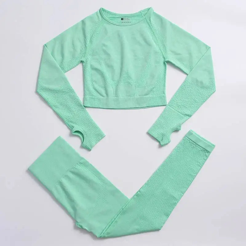 Conjunto de yoga de mujer, top y leggings