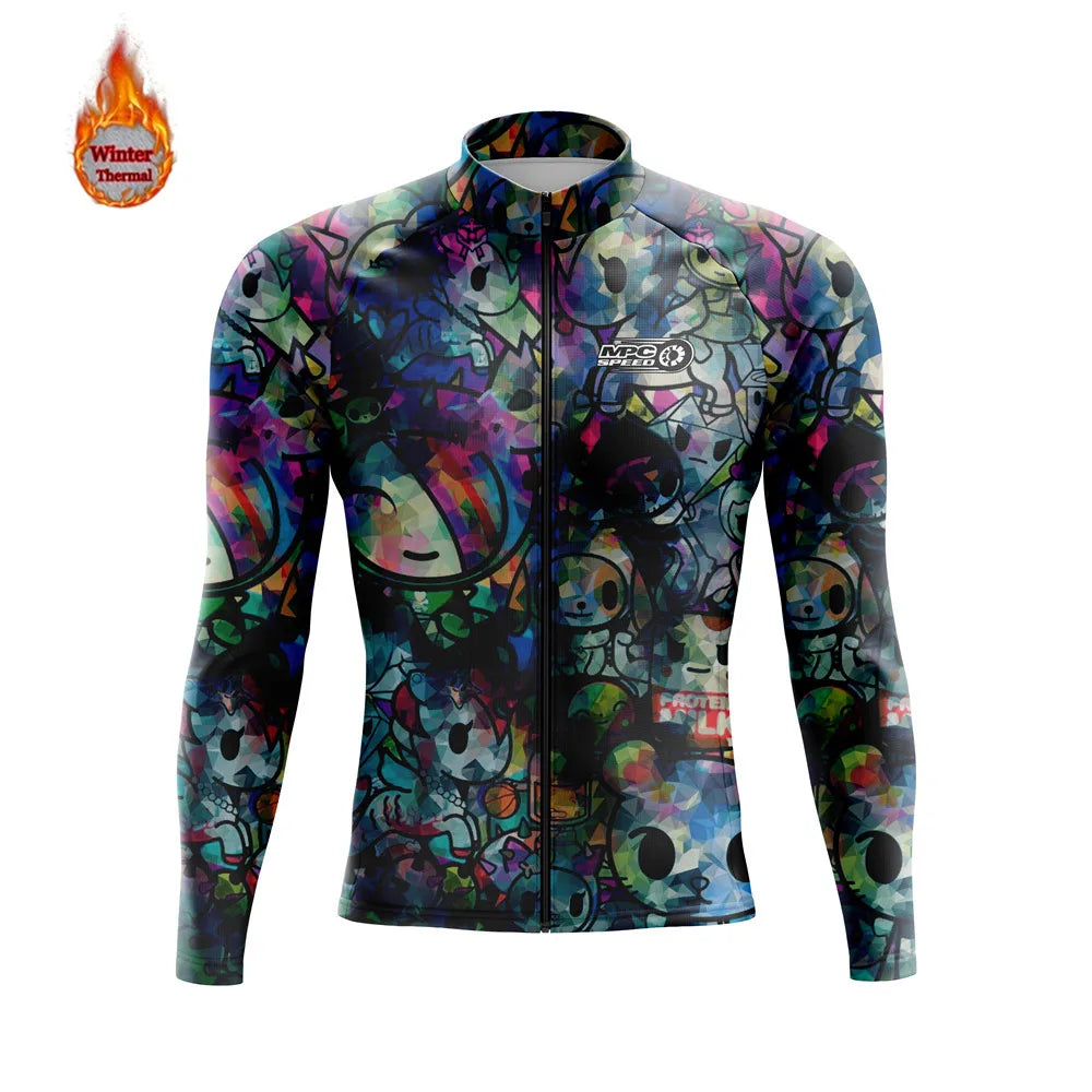 Herren-Radjacke mit langen Ärmeln