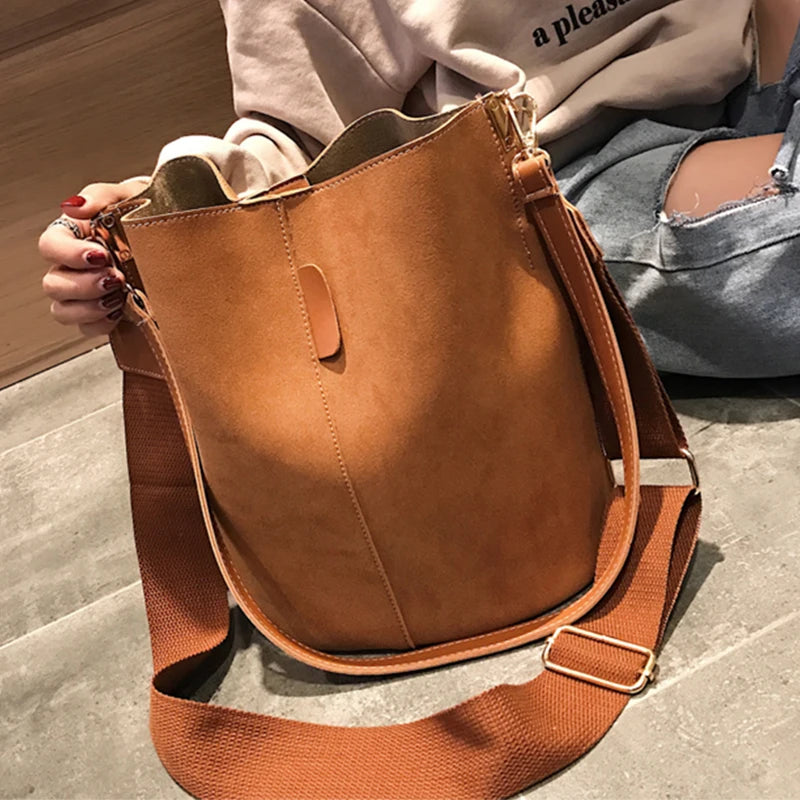 Luxury Designer Handbags Ladies Bucket Bag PU Leather Shoulder Bags Large Capacity Crossbody Bags for Women 2026 New Tote Bag