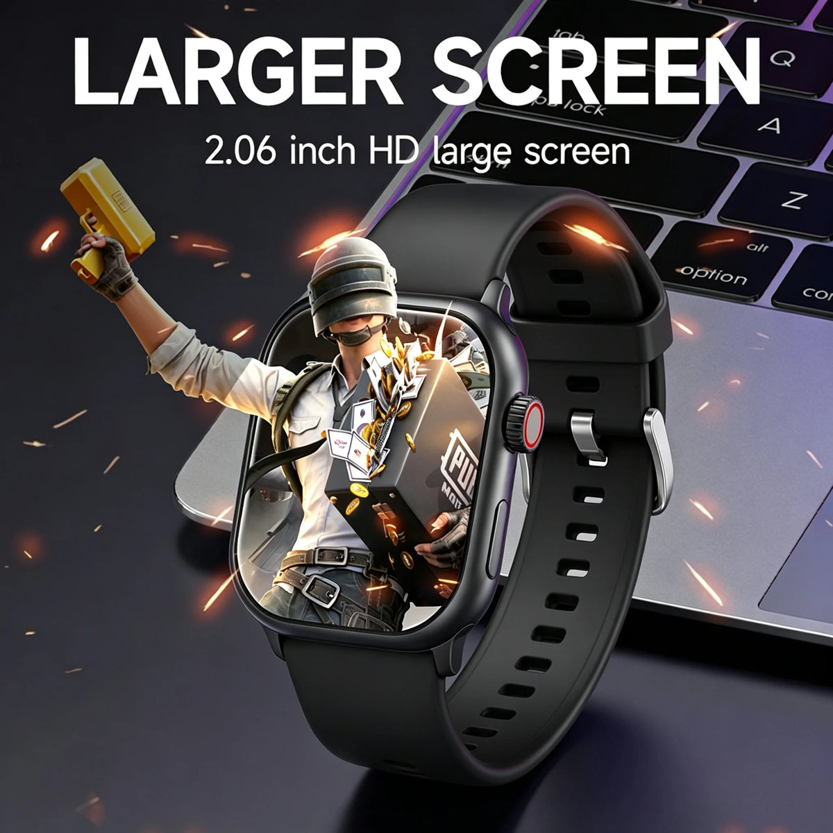 New S10 MAX Smart Watch 4/5G SIM Card 2.06''AMOLED Screen GPS WIFI 190°Rotating Camera Video Call Google Play Android Smartwatch