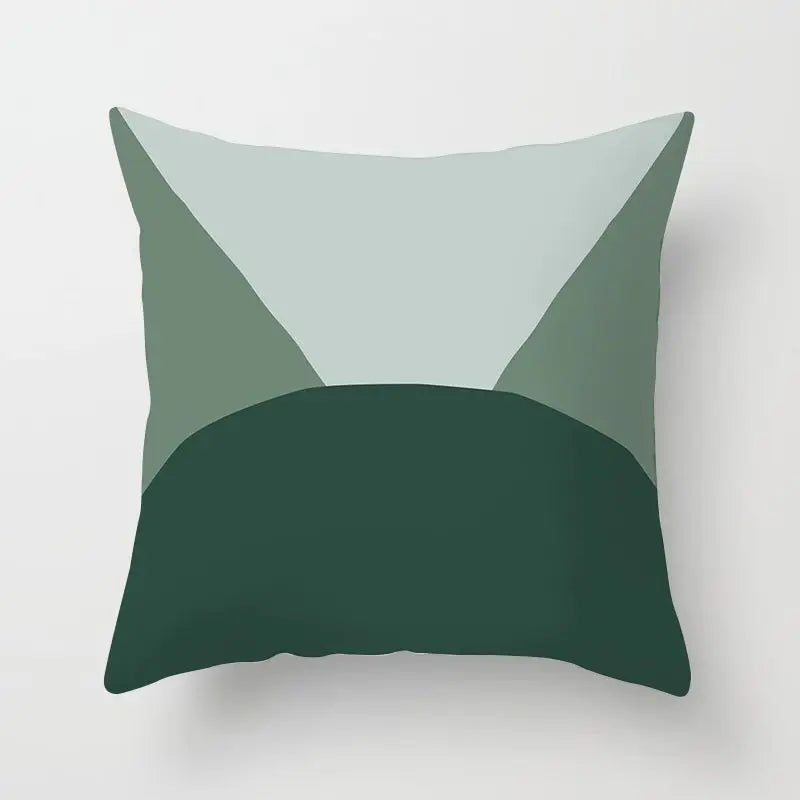 Housses de coussin à imprimé vert menthe douce, motif artistique frais, taie d'oreiller géométrique, housse de coussin décorative tendance 45*45cm