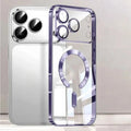 Luxury for MagSafe Magnetic Plating Phone Case for iPhone 18 17 Pro Max 17 Air Bumper Case for iPhone 17 Pro Max 17 Clear Cover