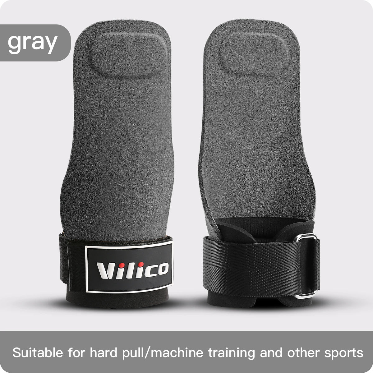 Cowhide Leather Gym Grips for Lifting and Pull-Ups