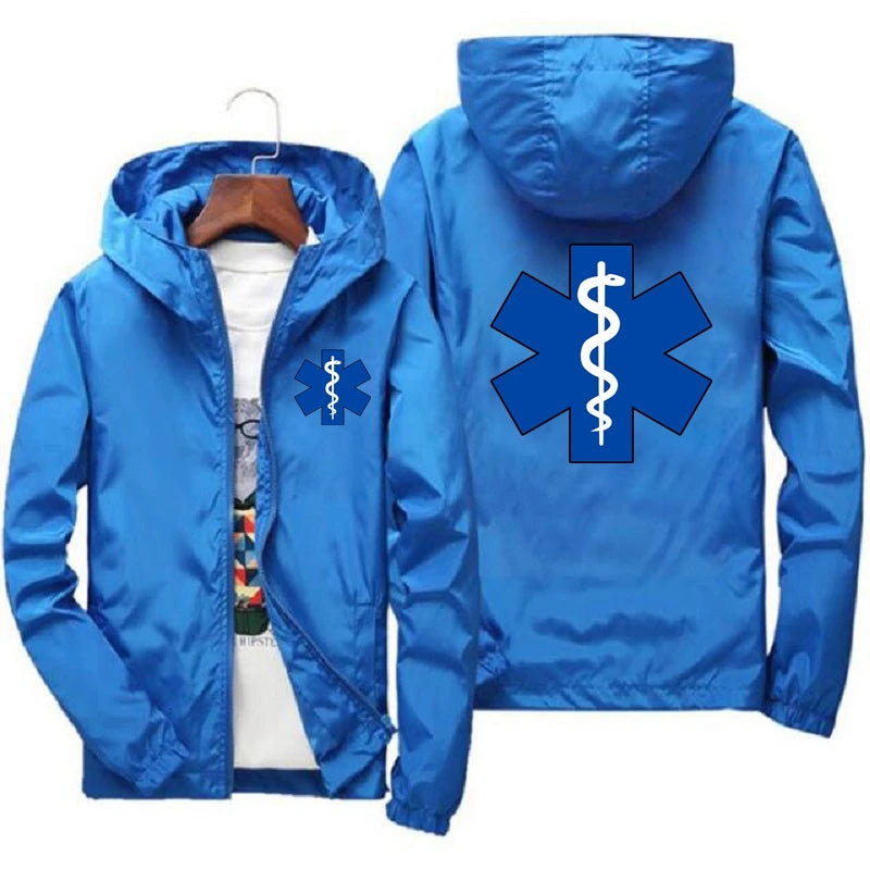EMT Emergency Ambulance 2021 Herren Neue Frühling und Herbst Modische Outdoor Wasserdichte Jacken Windbreaker Mantel Campingkleidung