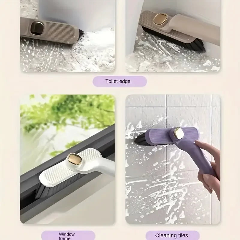 Spazzola 4 in 1 per fughe e superfici del bagno